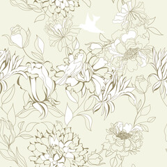 Summer seamless wallpaper