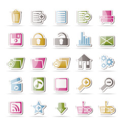 25 Detailed Internet Icons - Vector Icon Set