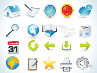 web icon set vector illustration