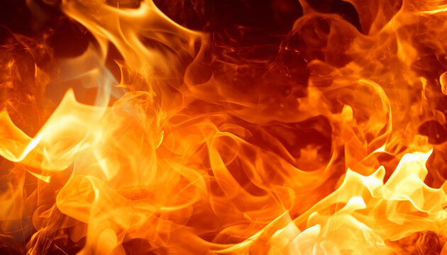 fire background. flame pattern. with a bright light effect. generative ai