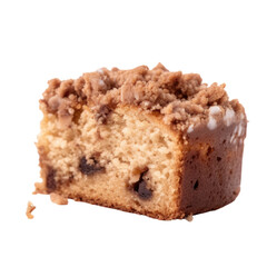 coffee cake isolated on a transparent background