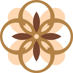 Beautiful Lace Tile Graphics and Icons, Floral Art and Cutouts with Totem and Geometric Vector Design Elements