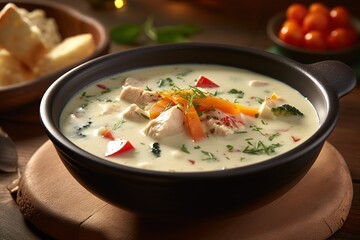 Creamy Soup Chicken Mixed Vegetable