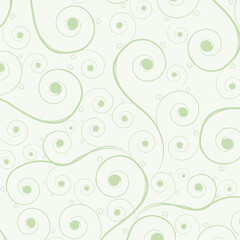 Green curl background
