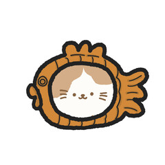 cute  taiyaki head frame