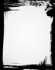 Grunge frame in black color.