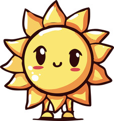 Sunny png graphic clipart design