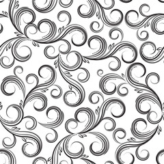 Fototapeta premium Seamless floral background