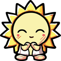 Sunny png graphic clipart design