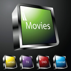 An image of entertainment buttons.