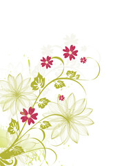 vector illustration eps10 of colorful floral elements