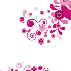 Vector. illustration of floral ornament -Illustration for your design.