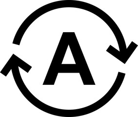 Auto stop start icon automatically switch off car engine sign for graphic design, logo, website, social media, mobile app, UI