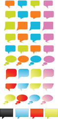 Designed speech bubbles