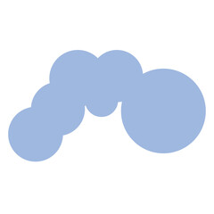 Colorful text box, piece of art, text bubble, complement for creating banners or websites.