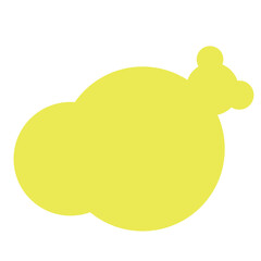 Colorful text box, piece of art, text bubble, complement for creating banners or websites.