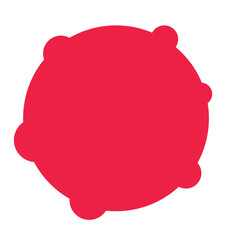 Colorful text box, piece of art, text bubble, complement for creating banners or websites.