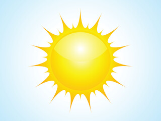 abstract sun icon vector illustration