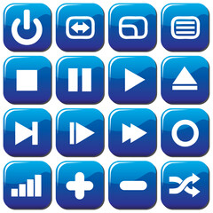 vector collection of media icons