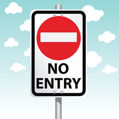 vector illustration of a traffic sign