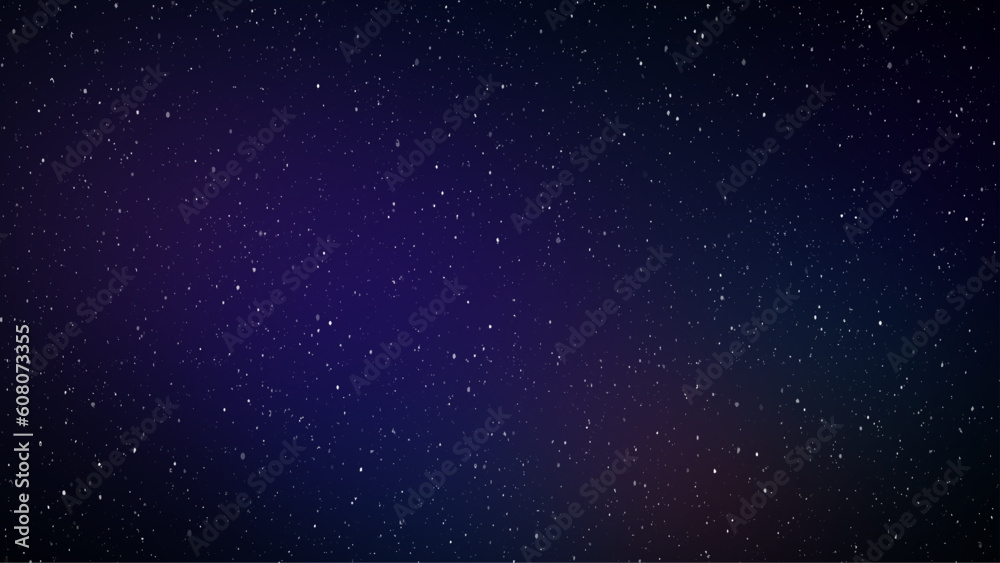 Wall mural space scape illustration graphic design background with gas clouds and stars field in deep universe.