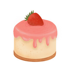 cake with strawberry