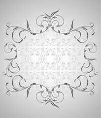 Illustration floral background for design card - vector
