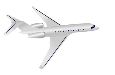 Realistic illustration aircraft - vector