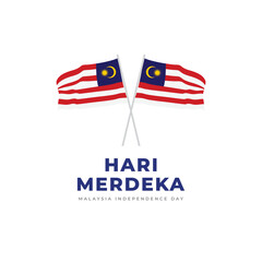 Hari Merdeka. Malaysia independence day design template