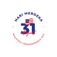 Hari Merdeka. Malaysia independence day design template