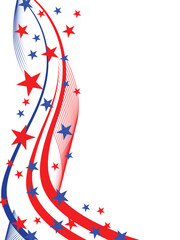 Fototapeta premium vector eps10 illustration of stars and stripes on a blue background
