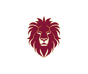 Obraz premium Lion head logo design cartoon
