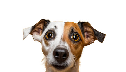 Animal Dog on transparent background, Funny dog isolated on white, Design Elements Isolated on Transparent Background, Channel Graphic for Overlays Web Design, Digital Art, PNG Image, generative AI