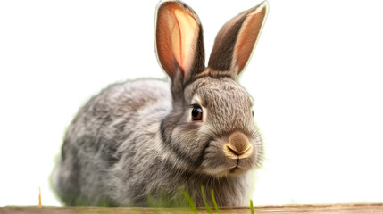 Obraz premium rabbit isolated on Transparent background for graphic decoration, Design Elements Isolated, Digital Art, PNG Images, generative AI