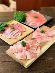 極上ブランド豚の盛り合わせ３