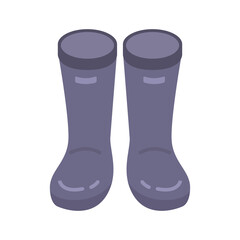 rain boots shoes illustration