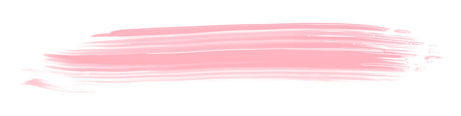 Shiny pink brush watercolor painting isolated on transparent background. watercolor png