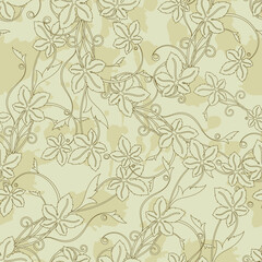 Fototapeta na wymiar seamless floral texture, this illustration may be useful as designer work