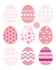 Set of Easter eggs - an illustration for your design project.