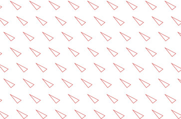 Digital png illustration of red triangles pattern on transparent background