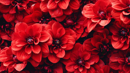 red flower background. generative ai