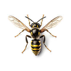 wasp isolated on white background, Generative AI