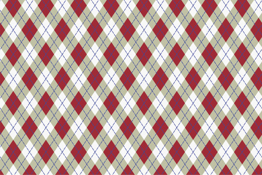 Scottish pattern as a background in red and gray shades. vector