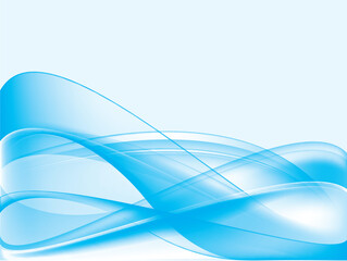 Naklejka premium Dark blue waves on a blue background
