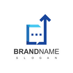 Business consulting logo design template