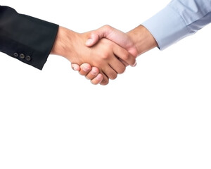 Fototapeta na wymiar Business handshake transparent background, png