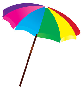 vector illustration of a beach umbrella