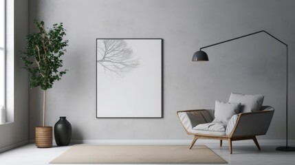 framed art in the middle of a white room with chair.

Made with the highest quality generative AI tools