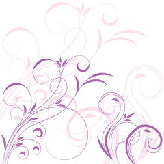 Obraz na płótnie Canvas Floral background for design, vector illustration