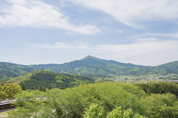 いばらきフラワーパークから望む筑波山